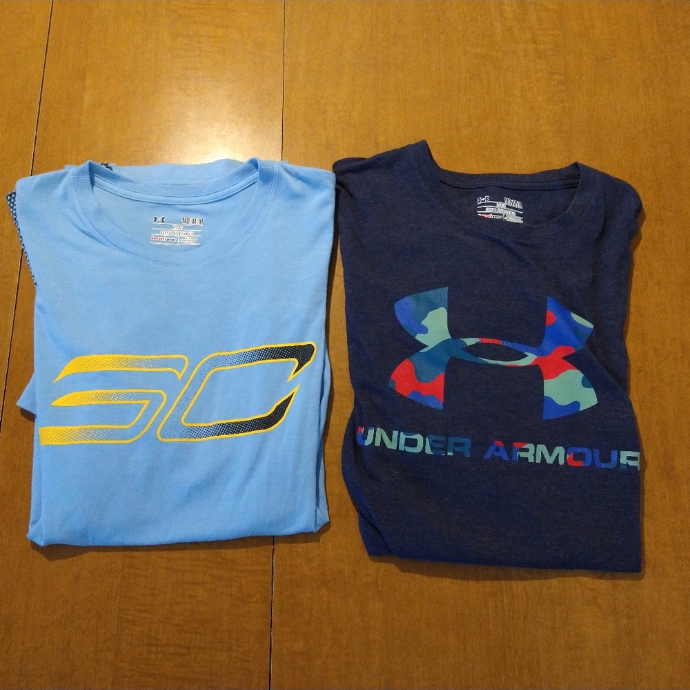 Lot of 2 Under Armour Tee Shirts Steph Curry